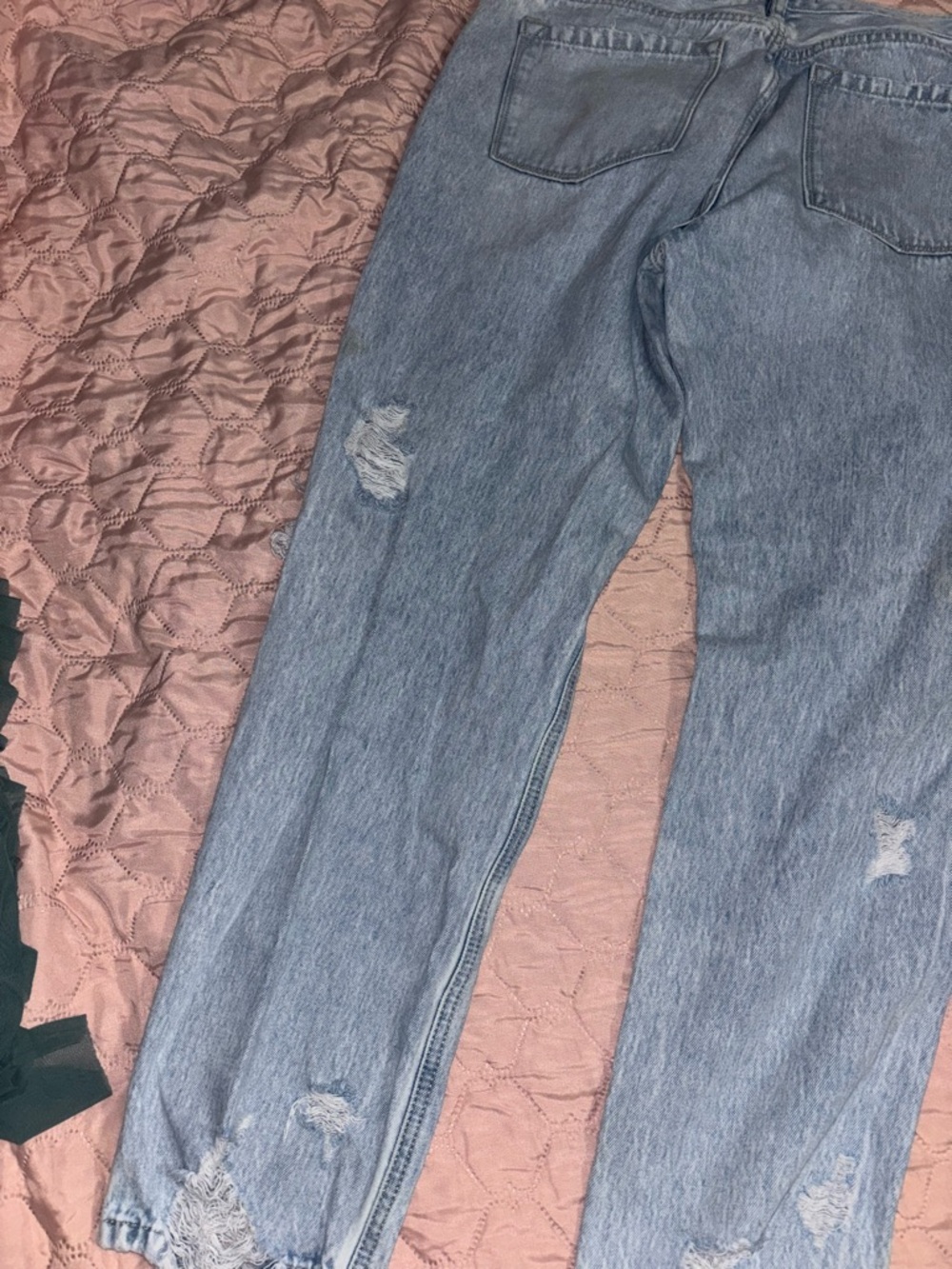 KanCan Light Blue Distressed Boyfriend Jeans - Picture 6 of 6